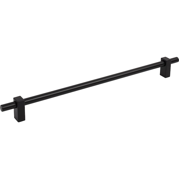 Jeffrey Alexander 305 Mm Center-To-Center Matte Black Larkin Cabinet Bar Pull 478-305MB - main